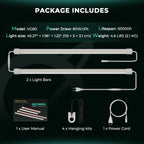 Mars Hydro VG80 LED grow light in white with two light bars and daisy chain function for indoor vegetative growth
