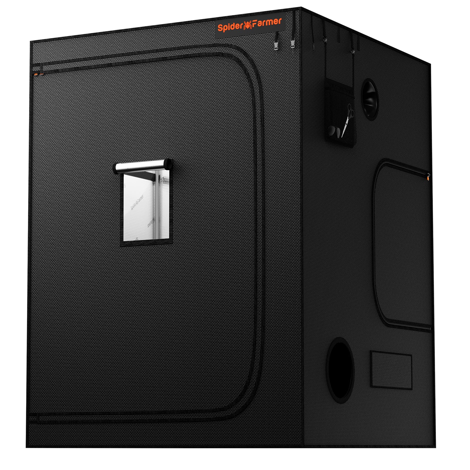 Spider Farmer 150x150x200cm Indoor Growzelt der Upgraded-Serie aus lichtdichtem 1680D Oxford-Gewebe.