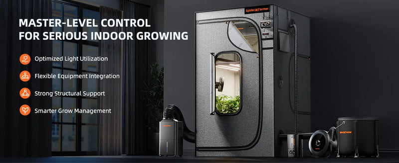 Spider Farmer 120x60x180cm Grow Tent Master | 2000D Oxford