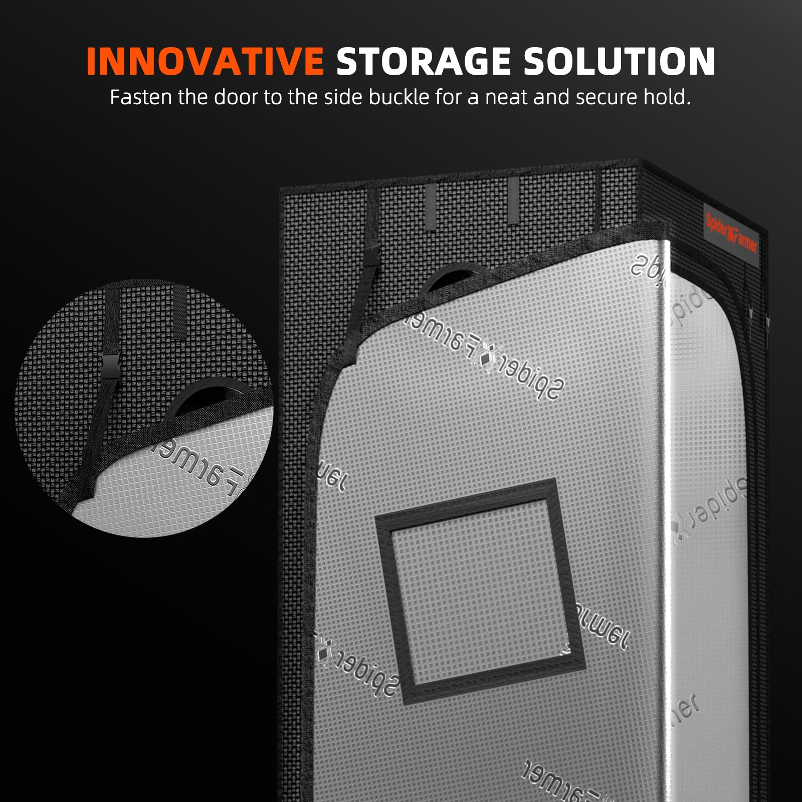 Mylar-Innenbeschichtung-Reflektion-Spider-Farmer: Hochreflektive Innenlage für maximale Lichtnutzung und gesundes Pflanzenwachstum.