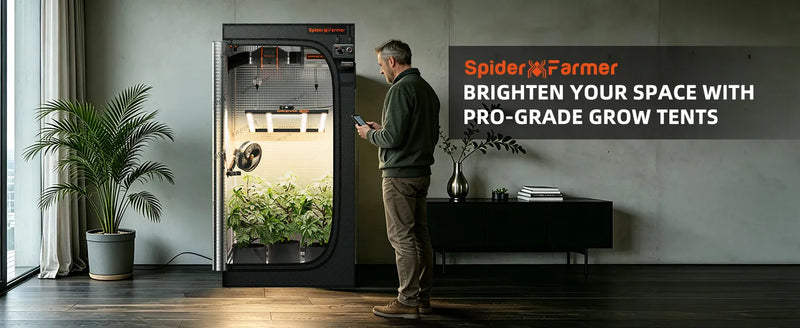 Spider Farmer 100x100x200cm Growzelt | 1680D Oxford