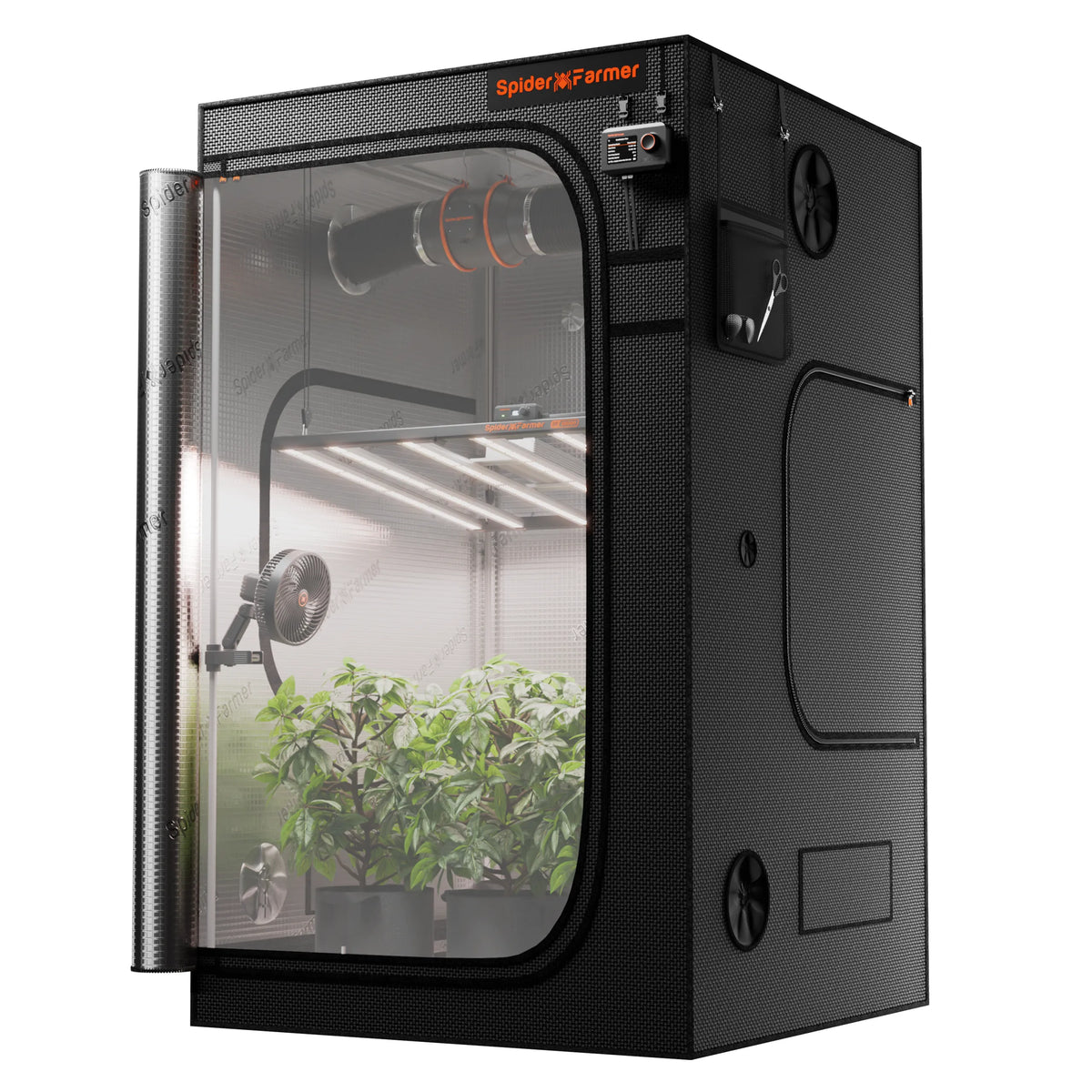Spider Farmer 120x120x200cm Growzelt | 1680D Oxford-Growzelt-eacygrow-Spider Farmer