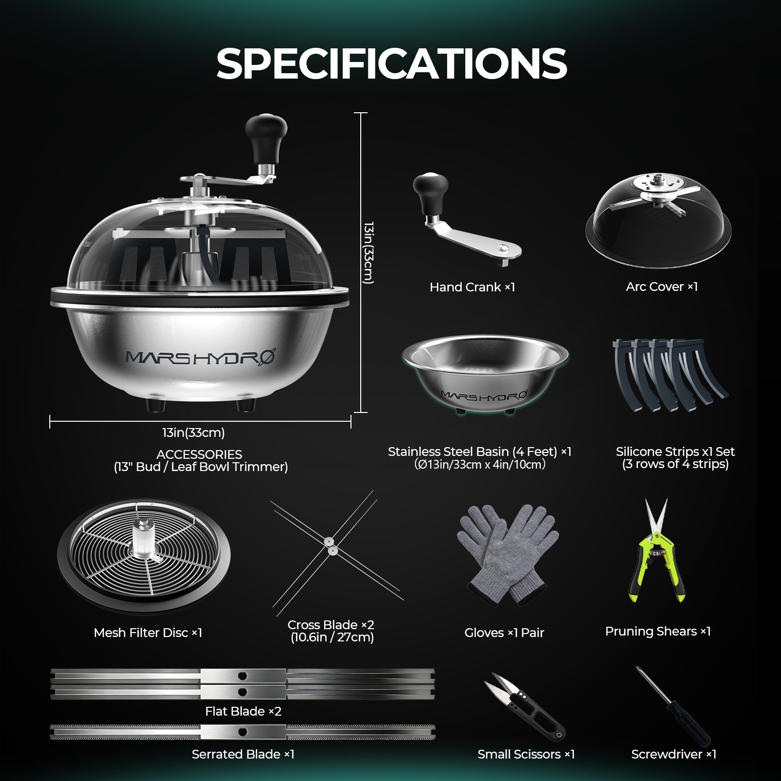 Kompletter Lieferumfang inklusive Handschuhe, Gartenschere und Trimm-Schere.