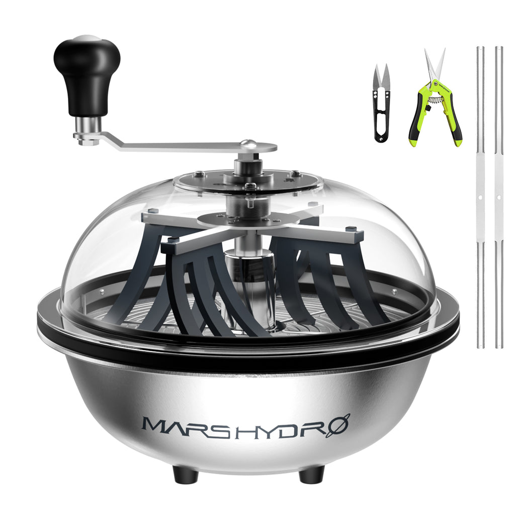 Mars Hydro 13 Zoll Bowl Trimmer zur effizienten Ernteverarbeitung von Pflanzen.
