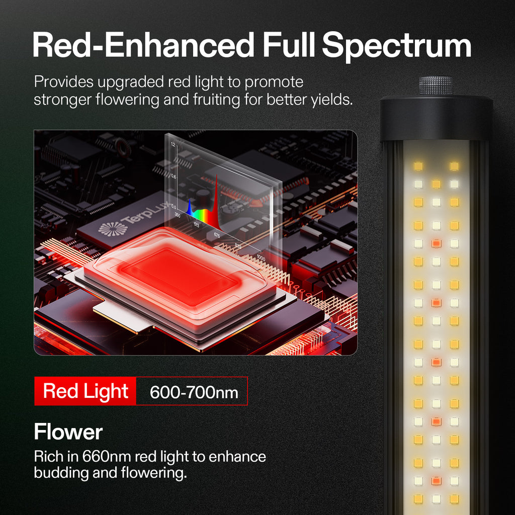 Vivosun LumaRay LED - Rotverstärktes Vollspektrum 100W
