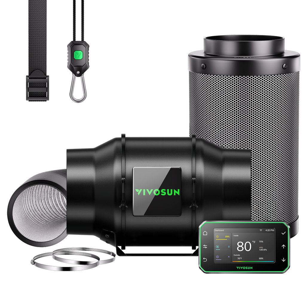 Vivosun G6 Pro 150mm Smart Abluftset - 659 m³/h + GrowHub