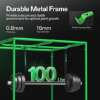 Vivosun growbox with green metal frame in 600D Oxford, 16mm pipe diameter