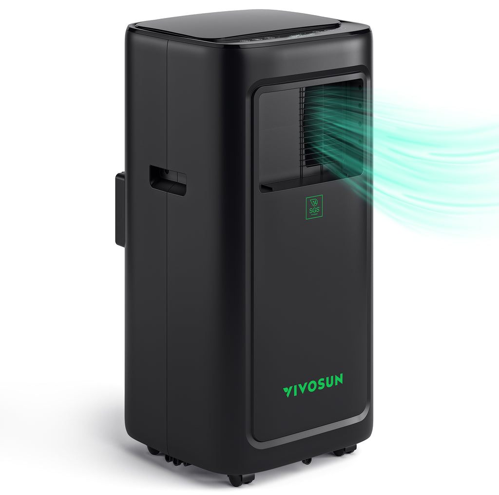 AeroLush C08 4-in-1 smart climate control unit by Vivosun in black with viewing window and vent glow