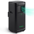 AeroLush C08 4-in-1 smart climate control unit by Vivosun in black with viewing window and vent glow