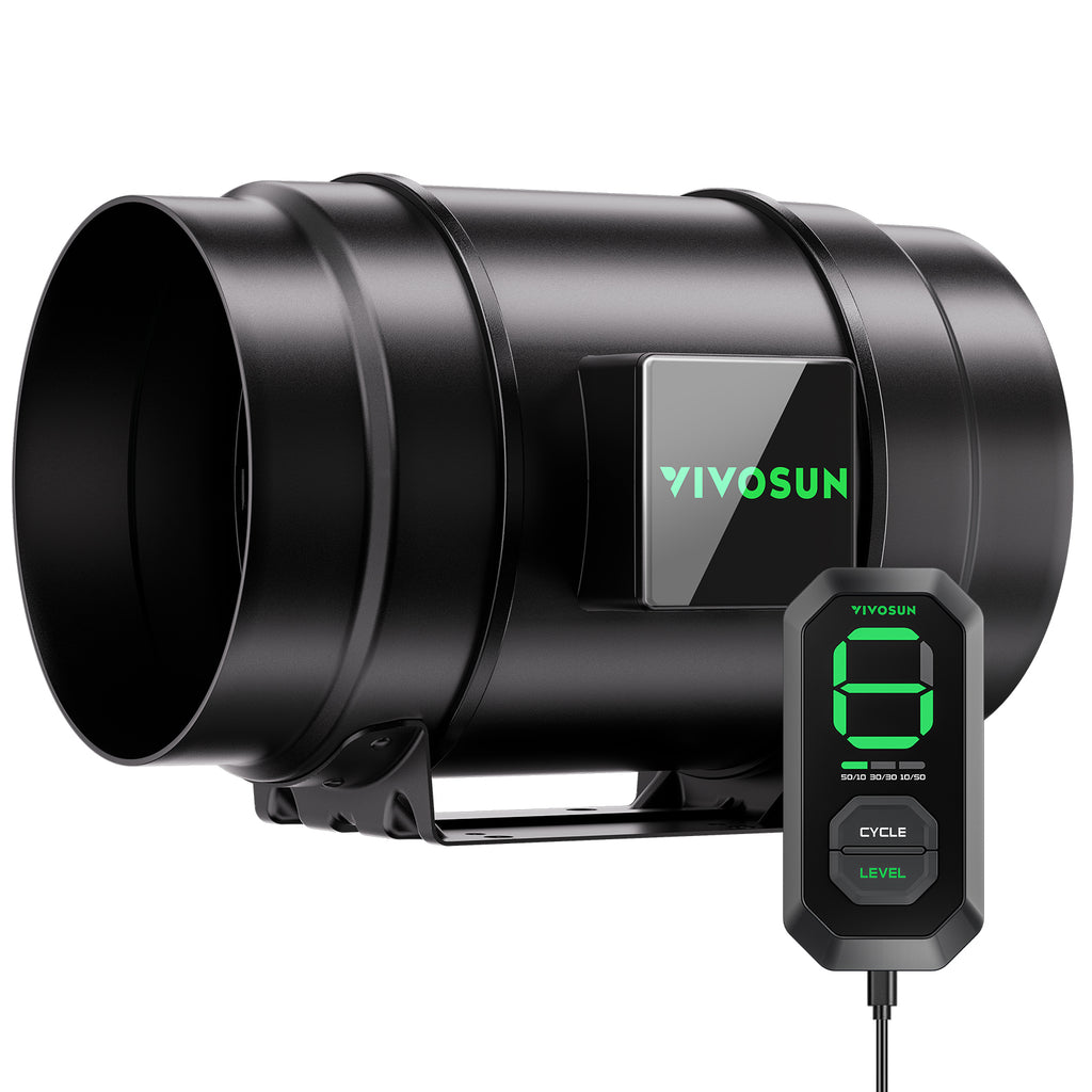 Vivosun G8 Rohrventilator 200mm - 1232 m³/h + Controller