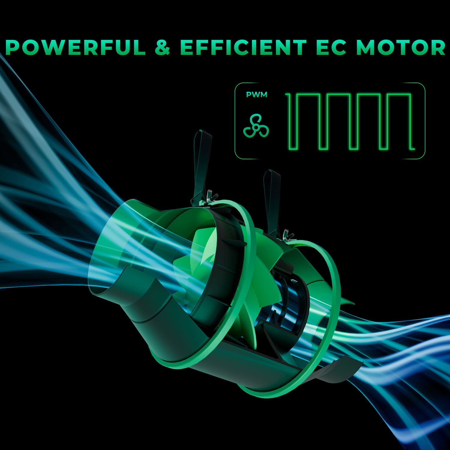 4-Zoll Belüftungssystem mit iFresh Technik für leisen und smarten Betrieb.