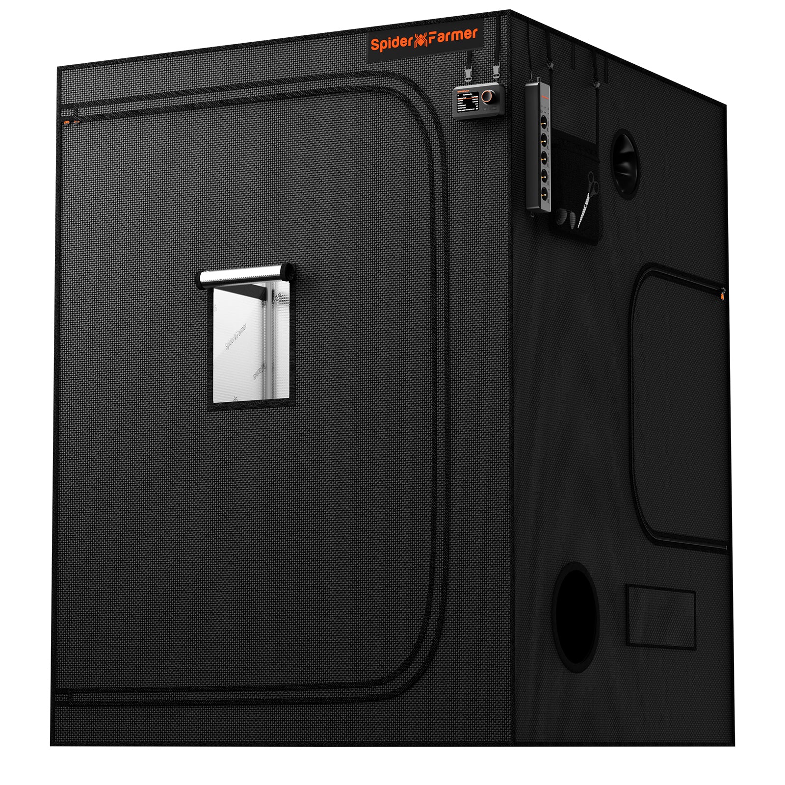 Produkt-Hauptansicht: Spider Farmer 150x150x200cm Indoor Growzelt der Upgraded-Serie aus lichtdichtem 1680D Oxford-Gewebe.