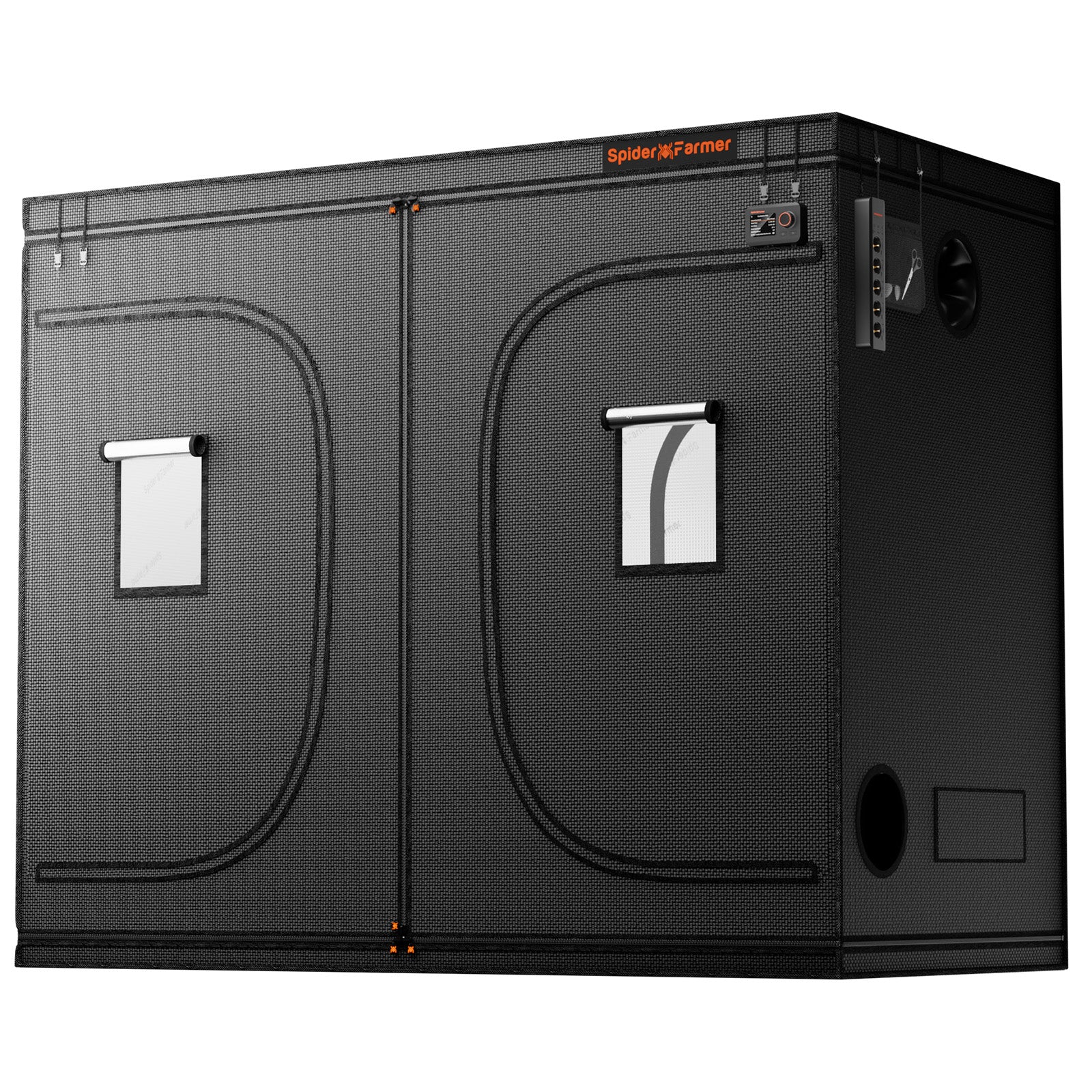 Produkt-Hauptansicht: Spider Farmer 240x120x200cm Indoor Growzelt der Upgraded-Serie aus lichtdichtem 1680D Oxford-Gewebe.