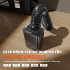 Unterstützung der kontrollierten Pflanzentrocknung – Der Spider Farmer Entfeuchter sorgt für eine gleichmäßige Feuchtigkeitsreduktion zur Erhaltung der Terpen- und Erntequalität.