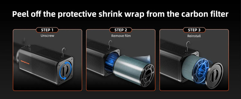 Spider Farmer 150mm Smart 2-in-1 Exhaust System | incl. Carbon Filter + Smart Controller