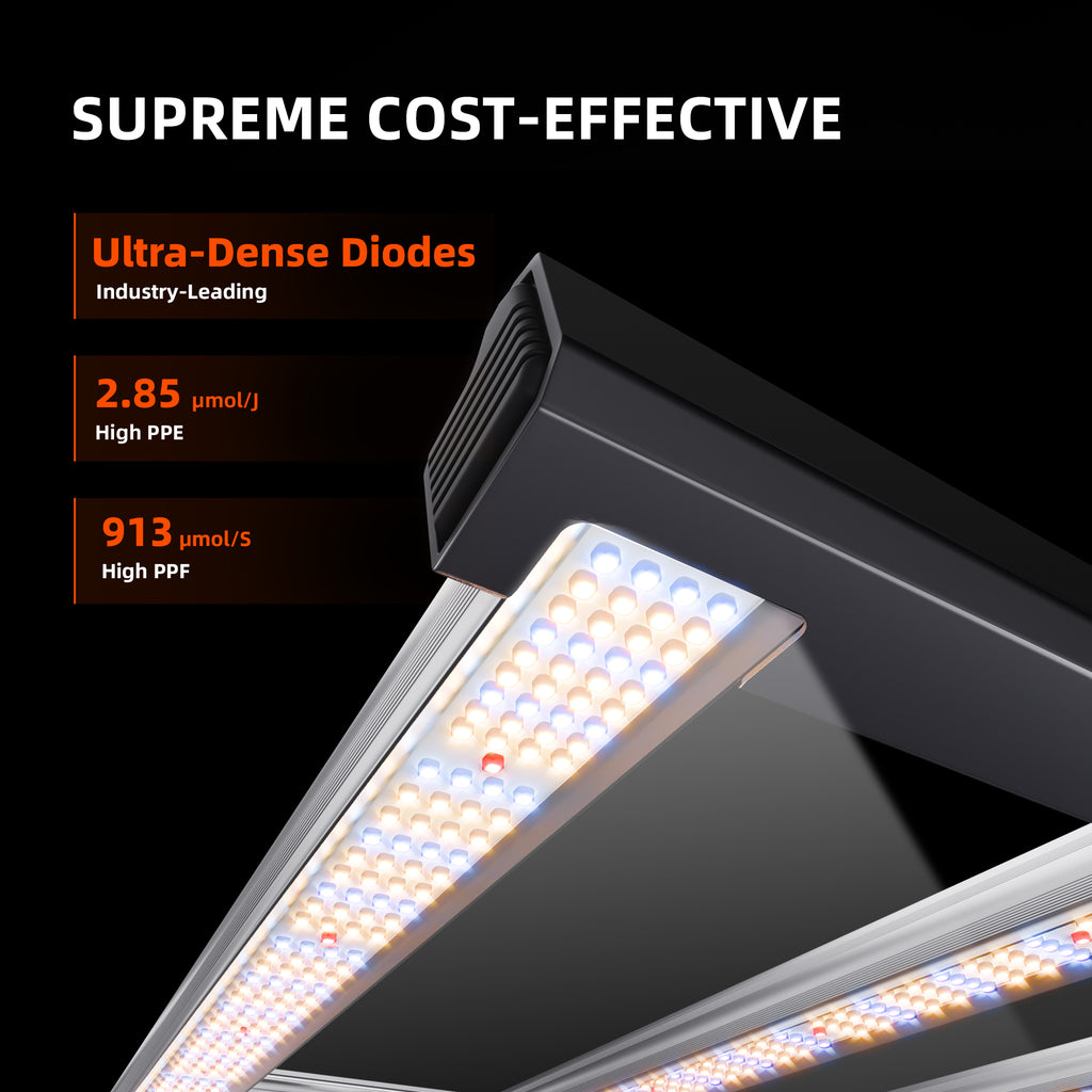 Unteres Profil der G4500 zeigt die hohe Dichte der Bridgelux LEDs
