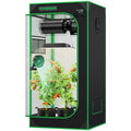 Vivosun grow tent growbox in black and green 600D Oxford, 60x60x120cm size