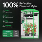 Vivosun grow tent in green 600D Oxford with 60x60x120cm size