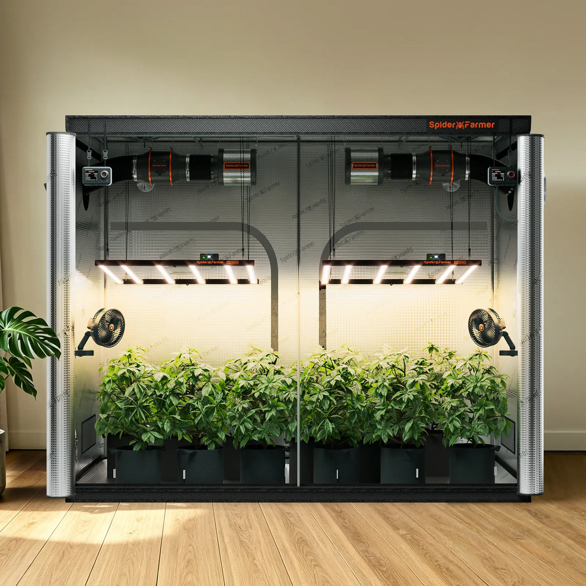 Spider Farmer 240x120x200cm Growzelt | 1680D Oxford-Growzelt-eacygrow-Spider Farmer