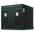 Mars-Hydro-240x240x200-Growzelt-Gesamtansicht: Außenansicht der quadratischen 5,76 m² Growbox aus robustem 1680D Oxford-Gewebe.
