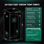 Mars Hydro 60x60x140cm Growzelt | 1680D Oxford