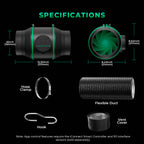 Mars Hydro TSW2000 complete grow tent set featuring a durable black exterior with efficient LED lighting for optimal plant growth