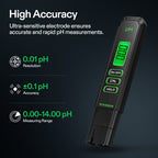 Black Vivosun pH and TDS meter combo with 0.01 pH resolution