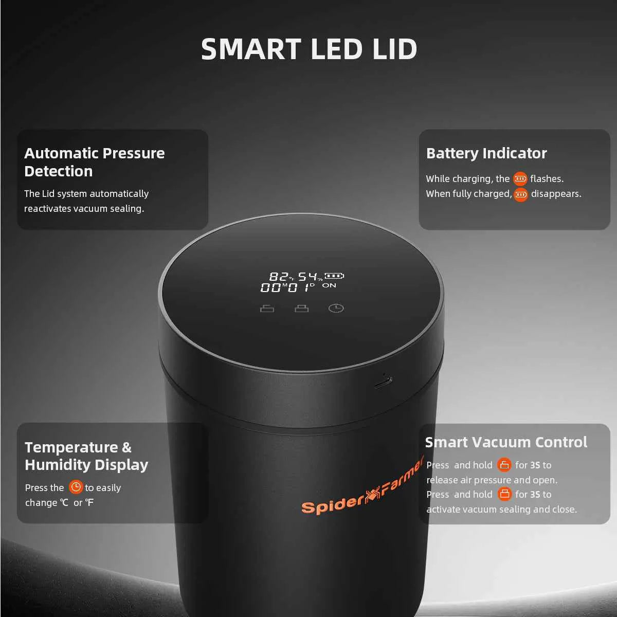 Spider Farmer Auto-Cure Smart Jar
