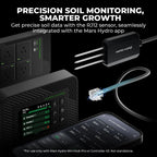 Mars Hydro smart soil parameter sensors set in black with three probes for moisture, temperature and EC value monitoring