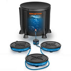 Spider Farmer Gravity Bewässerungs-Kit 3er-Pack – Stromloses, geräuschloses Selbstbewässerungssystem mit 50L Reservoir für die wartungsarme Versorgung von 3 Pflanzen.