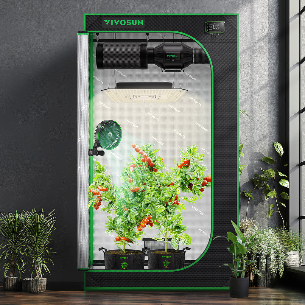 Vivosun 90x50x160cm grow tent with 600D Oxford fabric