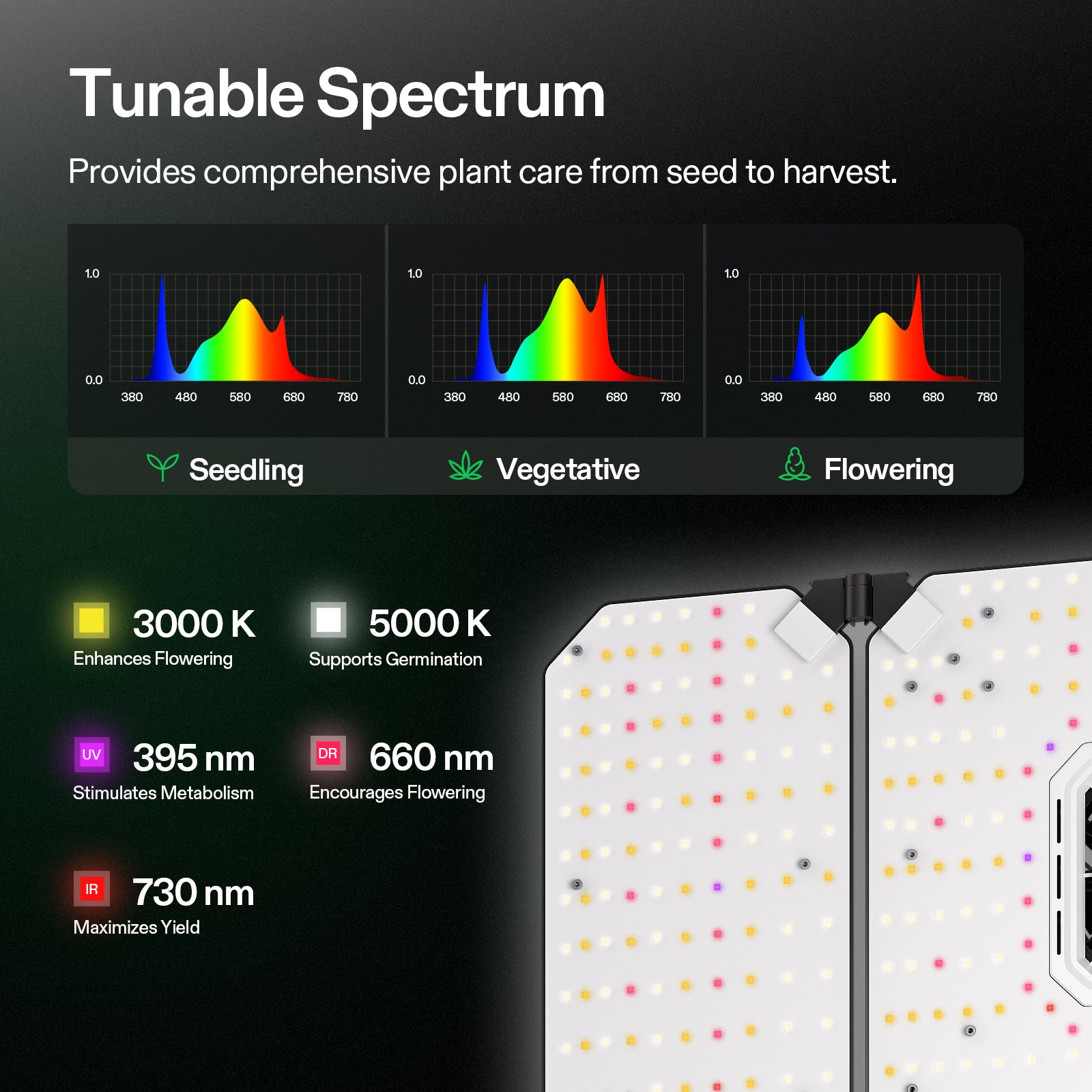 AeroLight Wing AW400 LED - Einstellbares Spektrum 400W