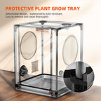 Herausnehmbare, wasserdichte Bodenwanne des Spider Farmer 60x60x80 cm Modells für maximale Hygiene und einfache Reinigung.