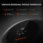 Automatisierte Tag- und Nacht-Temperaturmodi am Spider Farmer Heizer – Imitiert natürliche Temperaturschwankungen für ein gesundes Pflanzenwachstum im Winter.
