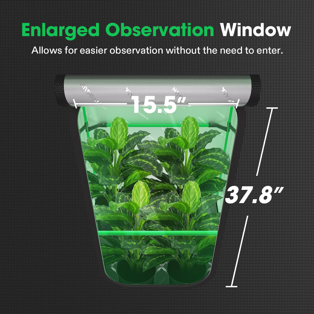 Vivosun Growbox Pro grow tent in 2000D Oxford fabric with 90x90x180cm dimensions