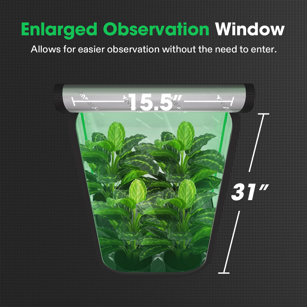 Vivosun Growbox Pro grow tent in black 2000D Oxford with 80x80x160cm dimensions