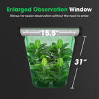 Vivosun Growbox Pro grow tent in black 2000D Oxford with 80x80x160cm dimensions