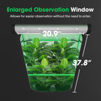 Vivosun Growbox Pro 120x60x180cm black 2000D Oxford grow tent with enlarged observation window