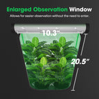 Vivosun Growbox Pro 60x60x120cm grow tent in black 2000D Oxford with enlarged observation window