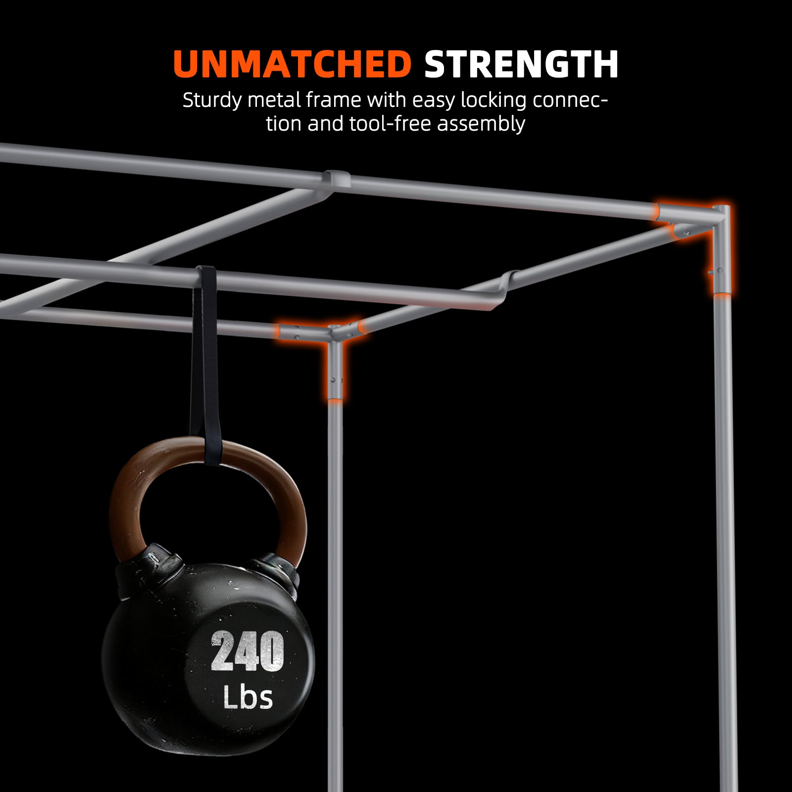 Stahlrohr-Gestaenge-Stabilitaet-300x150: Pulverbeschichteter Metallrahmen für hohe Traglasten von Filtern und zwei 1000W LEDs.