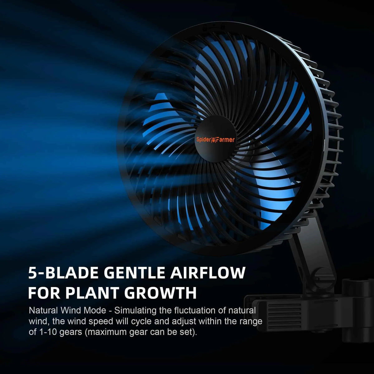 Spider Farmer Clipventilator | Oszillierend - Eacygrow