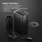 Vollständiges Spider Farmer 32-Pint Luftentfeuchter-Set: Inklusive Kompressor-Einheit, RJ12-Datenkabel für GGS-Integration, Drainageschlauch und Benutzerhandbuch – Alles für eine smarte Klimakontrolle im Growroom.