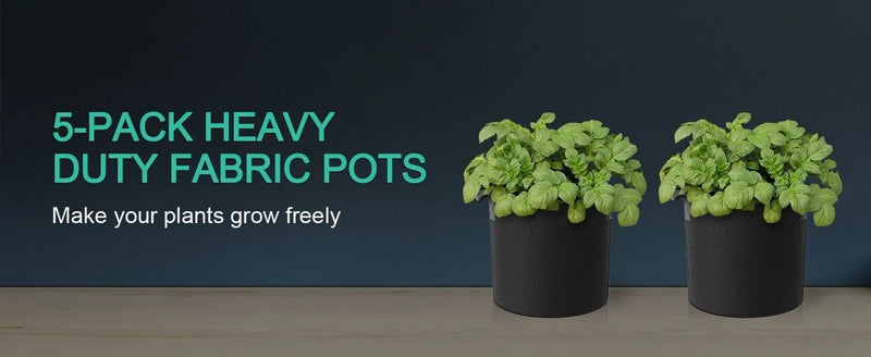 Mars Hydro Fabric Pots 5-Pack | 38L