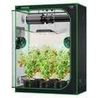 Vivosun grow tent growbox in green and black 600D Oxford fabric, 150x80x200cm size
