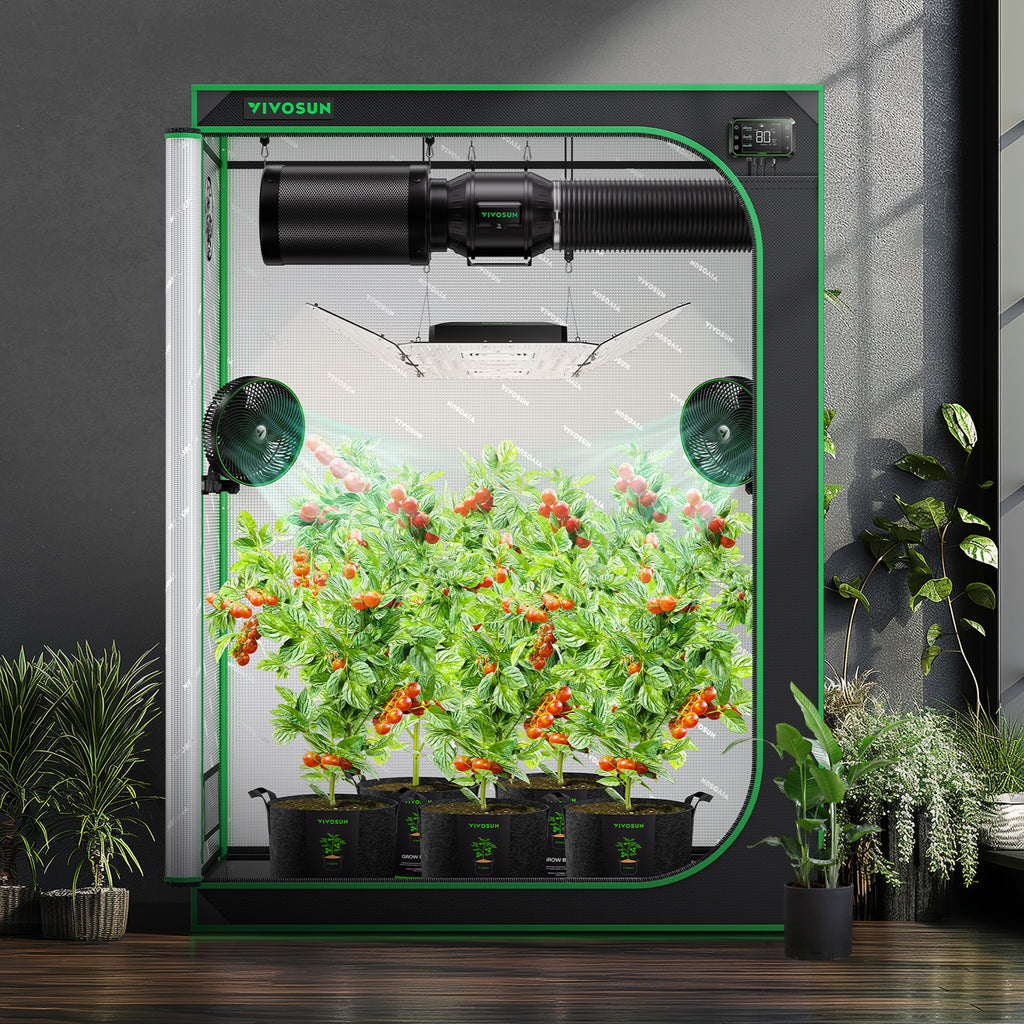 Vivosun growbox grow tent in 600D Oxford fabric with 150x80x200cm size