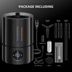 Spider Farmer 5L Smart Luftbefeuchter with built in temperature and humidity sensor, black mist humidifier
