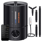 Spider Farmer 5L smart humidifier with climate sensor, black cool mist tank and extendable split hose