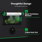 Vivosun growbox with black 600D Oxford fabric, mesh ventilation window