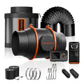 Spider Farmer 150mm Komplett-Abluftset – 683 m³/h + GGS Controller & AKF - Eacygrow