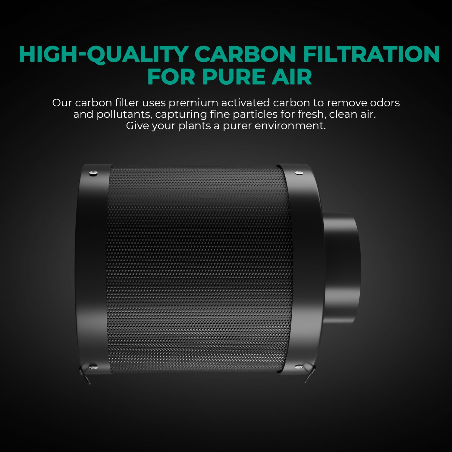 150 mm nachfüllbarer Luftfilter mit australischer Aktivkohle.